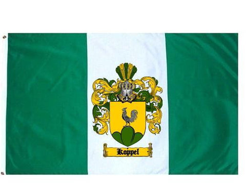 Koppel family crest coat of arms flag