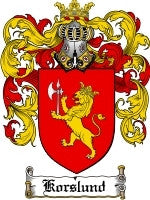 Korslund coat of arms family crest download