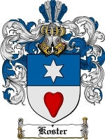 Koster coat of arms family crest download