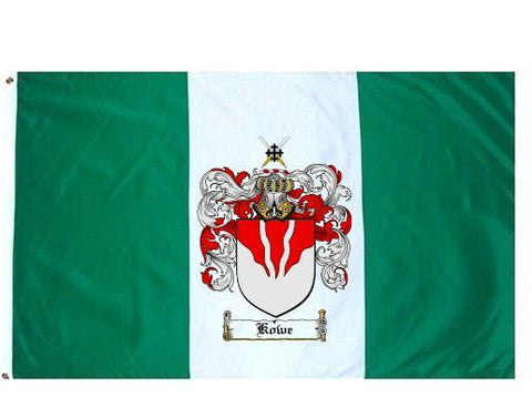 Kowe family crest coat of arms flag