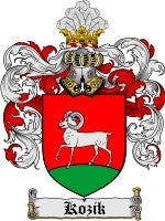 Kozik coat of arms family crest download