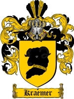 Kraemer coat of arms family crest download