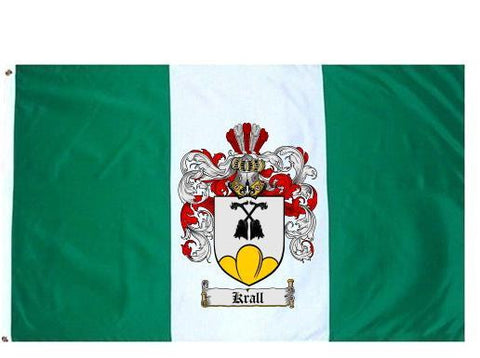 Krall family crest coat of arms flag