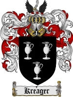Kreager coat of arms family crest download