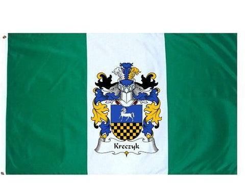 Kreczyk family crest coat of arms flag
