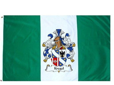 Kregel family crest coat of arms flag