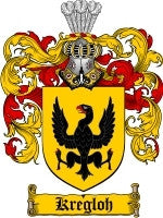 Kregloh coat of arms family crest download