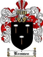 Kressen coat of arms family crest download