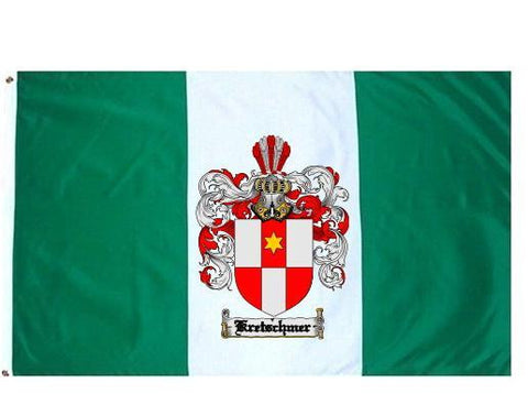 Kretschmer family crest coat of arms flag