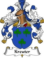 Kreuter coat of arms family crest download