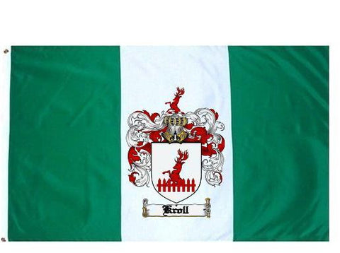 Kroll family crest coat of arms flag