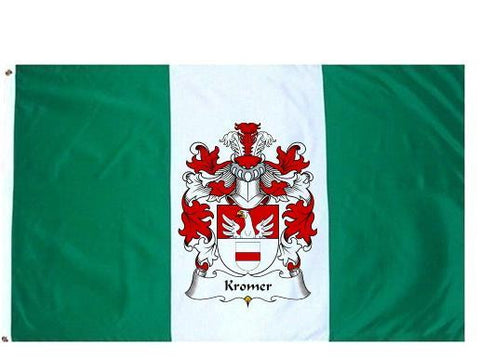 Kromer family crest coat of arms flag
