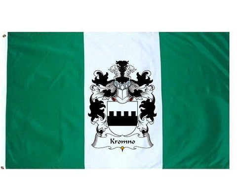 Kromno family crest coat of arms flag