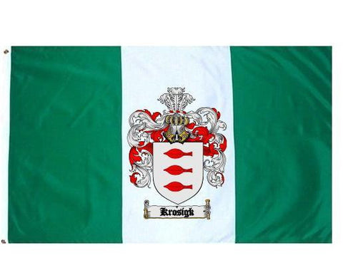 Krosigk family crest coat of arms flag