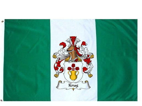 Krug family crest coat of arms flag