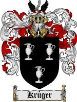 Kruger coat of arms family crest download
