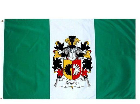 Krygier family crest coat of arms flag