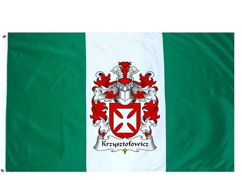 Krzysztofowicz family crest coat of arms flag