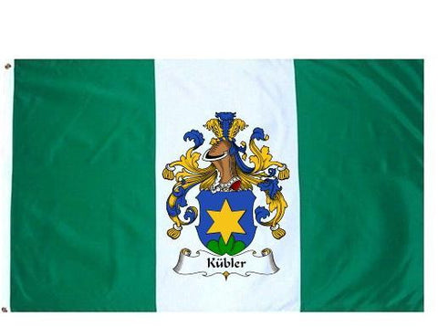 Kubler family crest coat of arms flag