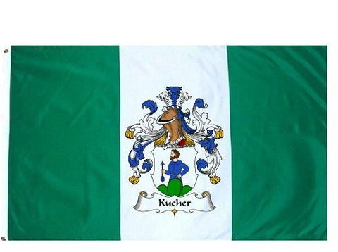 Kucher family crest coat of arms flag