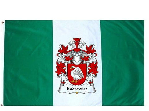Kudrewicz family crest coat of arms flag