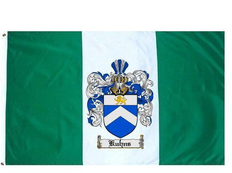 Kuhns family crest coat of arms flag