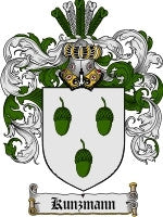 Kunzmann coat of arms family crest download