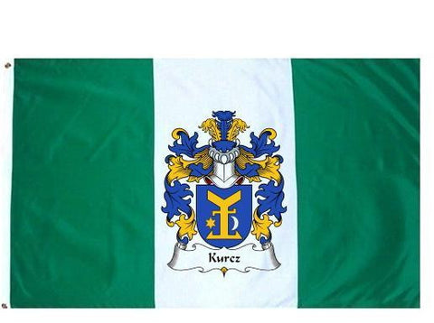 Kurcz family crest coat of arms flag