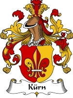 Kurn coat of arms family crest download