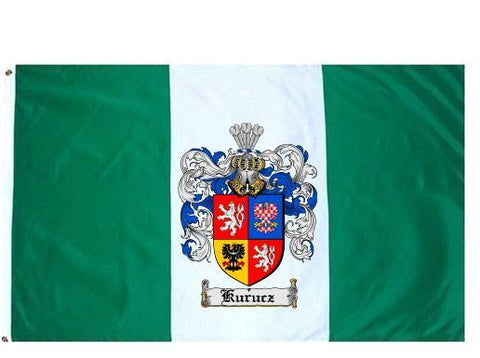 Kurucz family crest coat of arms flag