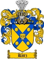 Kurz coat of arms family crest download