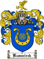 Kusmirek coat of arms family crest download