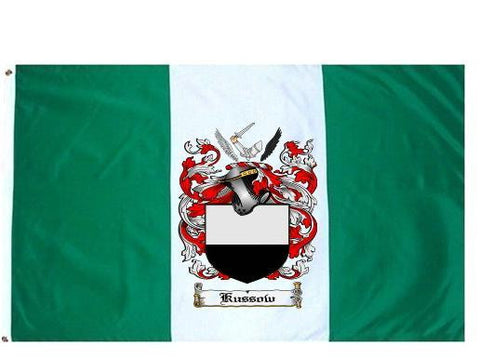 Kussow family crest coat of arms flag