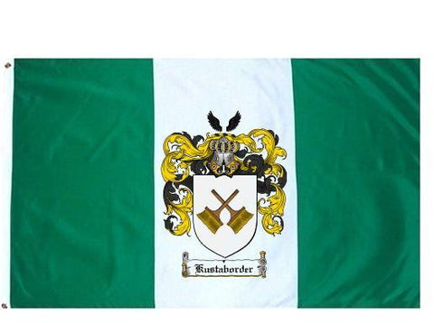 Kustaborder family crest coat of arms flag
