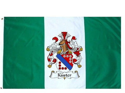 Kuster family crest coat of arms flag