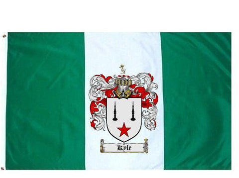 Kyle family crest coat of arms flag