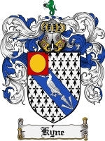 Kyne coat of arms family crest download