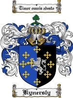 Kynersly coat of arms family crest download