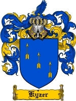 Kyzer coat of arms family crest download