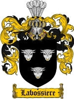 Labossiere coat of arms family crest download