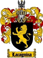 Lacagnina coat of arms family crest download