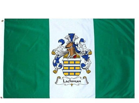 Lachman family crest coat of arms flag