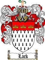 Lack coat of arms family crest download