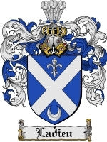 Ladieu coat of arms family crest download