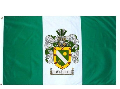 Laguna family crest coat of arms flag