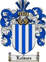 Laisure coat of arms family crest download