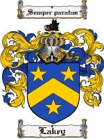 Lakey coat of arms family crest download