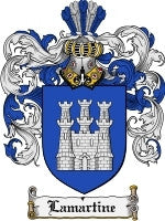 Lamartine coat of arms family crest download