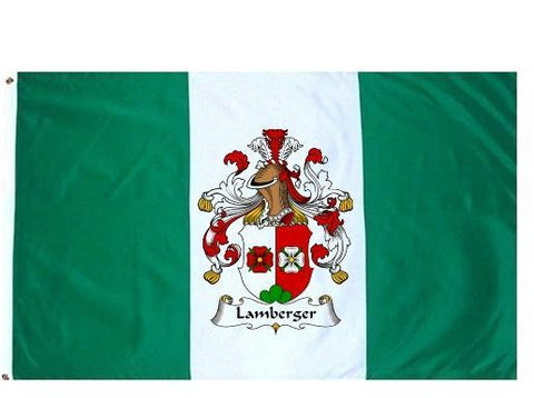 Lamberger family crest coat of arms flag