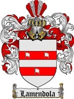 Lamendola coat of arms family crest download